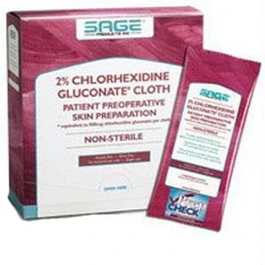 2% Chlorhexidine Gluconate Cloth, 7-1/2″ X 7-1/2″