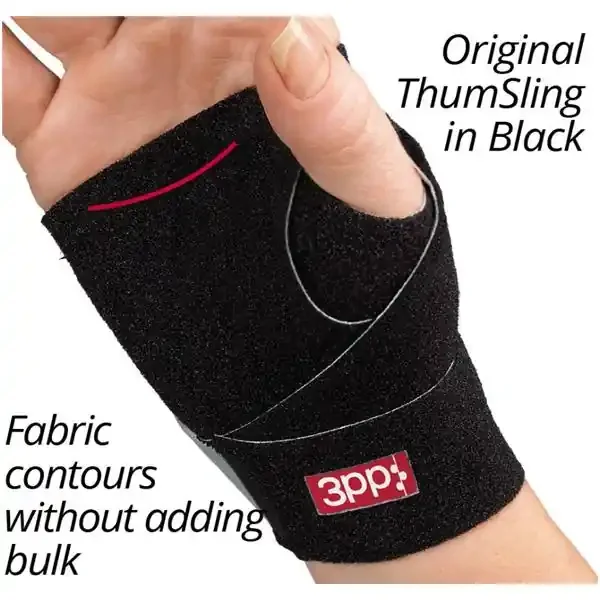 3-Point Products Splint Thumsling Hand Nylon/Lycra Black Size Small/Medium Right Each – P2006-R23BK