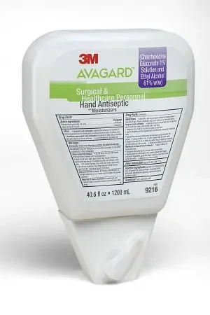 3M Avagard Surgical Scrub 1.3 Liter Dispenser Refill Bottle 1% – 61% CHG (Chlorhexidine Gluconate) / Ethyl Alcohol – 9216