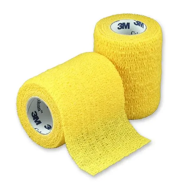 3M Healthcare Bandage Coban Wrap Elastic 3″X5Yd Latex Non-Sterile Yellow Ca – 1583Y