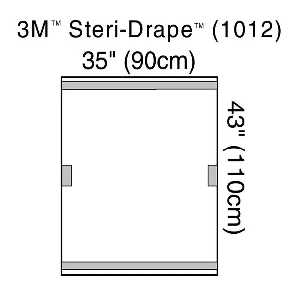 3M Healthcare Drape Fluoroscope Steri-Drape Fluoro 35X43″ 40/Case – 1012
