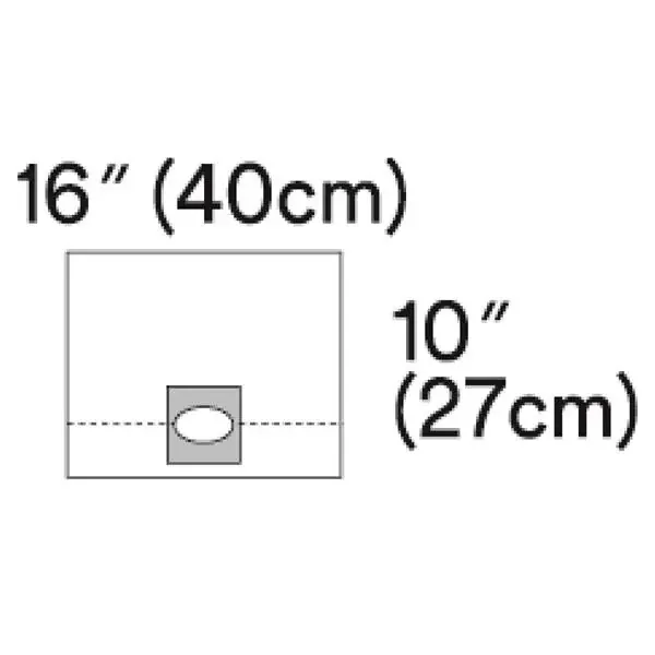 3M Healthcare Drape Lasik Surgical Steri-Drape Fenestrated 15X10″ Clear Sterile 80/Ca – 1022
