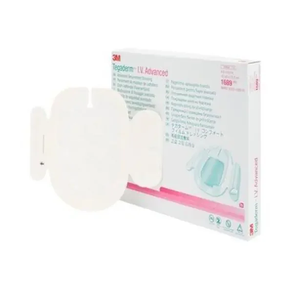 3M Healthcare Dressing Iv Tegaderm Advanced Foam 4X6-1/8″ Adhesive Transparent Lf 100/Case – 1689