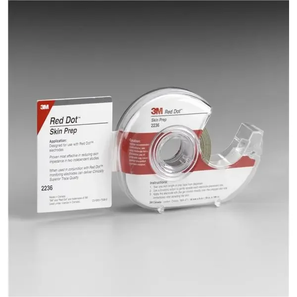 3M Healthcare Prep Trace Red Dot For Diaphoretic Electrode Adult/Pediatric Radiopaque Each – 2236