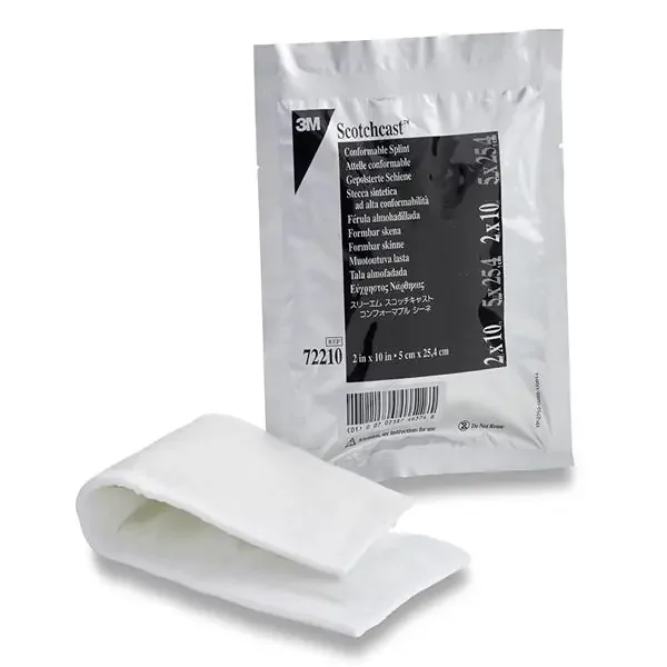 3M Healthcare Splint Scotchcast Fiberglass Pre-Cut Roll Conformable 2X10″ 10/Ca – 72210