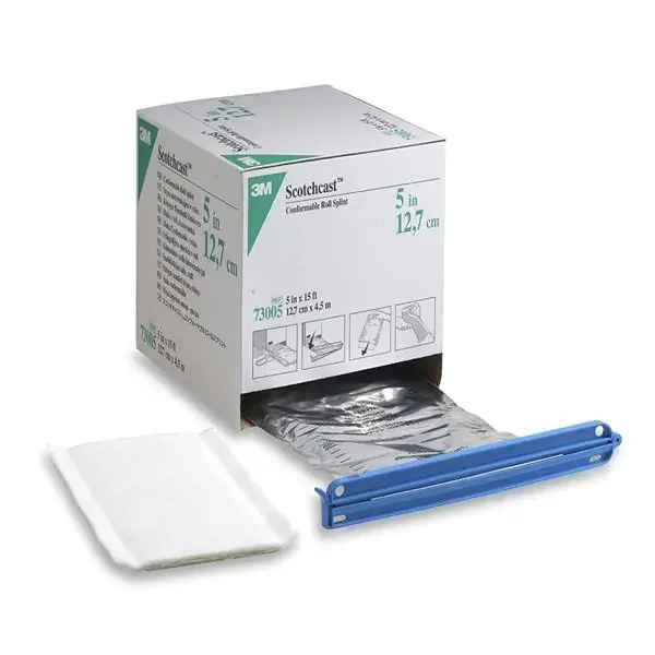3M Healthcare Splint Scotchcast Fiberglass Roll Conformable 5″X15‘ 1/Ea, 2 Ea/Ca – 73005