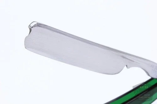 5/8” Klas Tornblom Faux Frameback | Sleek custom Forest Green Acrylic Straight Razor