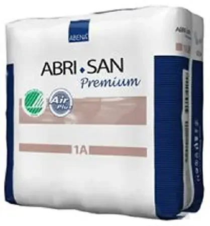 Abena North America Abri-San Premium Bladder Control Pad 11 Inch Length Light Absorbency Fluff / Polymer Level 1A Unisex Disposable – 9254