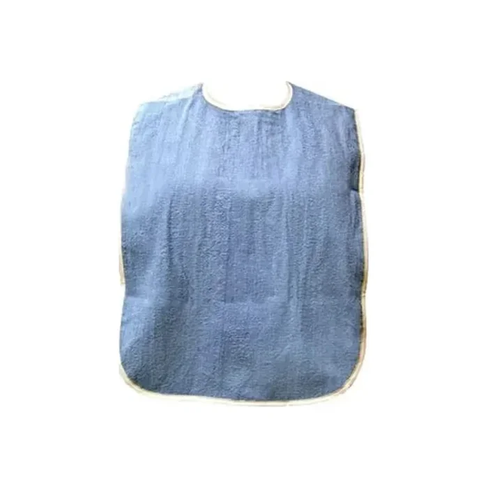 Adult Bib With Velcro Closure, Blue, 18″ X 30″