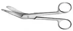 Aesculap Aesculap Bandage Scissors Lister 7 Inch Length Surgical Grade Stainless Steel NonSterile Finger Ring Handle Angled Blunt/Blunt – BC862R
