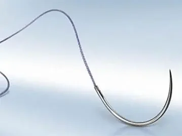 Aesculap Novosyn Suture with Needle Absorbable Coated Violet Suture Braided Polyglycolide Size 2-0 45 cm Suture 1-Needle 26 mm Length 1/2 Circle Round Bodied Needle with Taper Point – Heavy Body – 88164