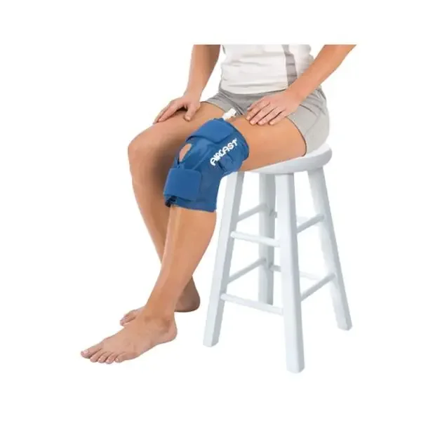 Aircast Cuff Compression Adult Knee Blue Size Large Ea – 11B01