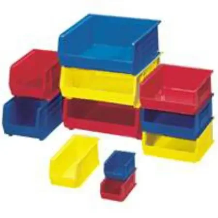 Akro-Mils Akrobins Storage Bin 356 L X 375 W X 171 H mm, 375 L X 419 W X 178 H mm, 75 Lbs, Stone, Polypropylene, Heavy Duty, Reinforced Side-Rib Design – 30250STONE