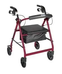 Alimed 4 Wheel Rollator Blue Lightweight Aluminum Frame – 77016