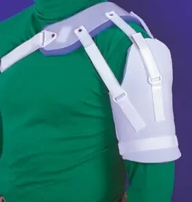 Alimed AliMed Hemi-Shoulder Sling Shoulder Sling Large Polyethylene and Plastazote Foam / Polyester Hook and Loop Strap Closure Left Shoulder – 51-057