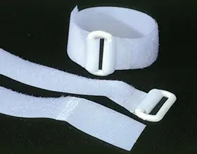 Alimed AliMed Securing Strap Alimed D-Ring, 1 X 10 Inch, White, Hook and Loop – 7055