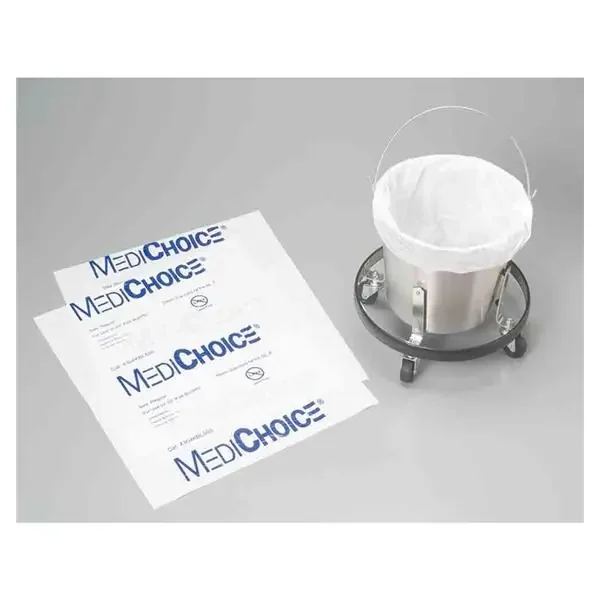 Alimed Bag Trash 13Qt Anti-Static/Plastic 1-3/10Mil 8X12X24″ White 500/Case – 934442