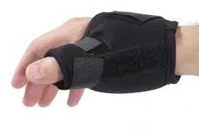 Alimed Freedom Comfort ThumbKeeper Thumb Spica Splint Polyester / Foam Right Hand Black Large – 5166