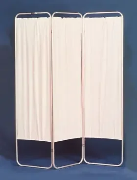 Alimed Privacy Screen Folding 3-Panel Aluminum / Vinyl – 73381