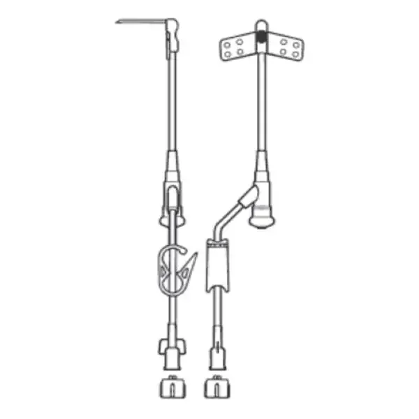 All-Med Medical Products Administration Set Ncrng 90Deg Hbr 20Gx1 Yinj 9″ Priming Volume 0.35Ml 12/Bx, 12 Bx/Ca – 50-2032