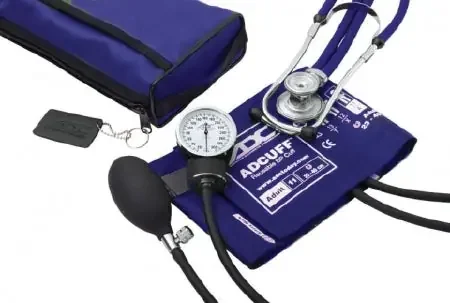 American Diagnostic Corp Pro‘s Combo II Blood Pressure Kit Pocket Style Hand Held 2-Tube Adult Size Arm – 768-641-11ABK
