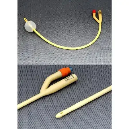 Amsino International AMSure Foley Catheter 2-Way Standard Tip 30 cc Balloon 16 Fr. Silicone Coated Latex – AS42016