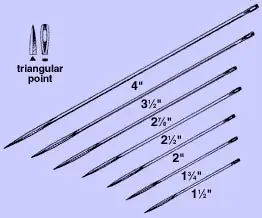 Anchor Products Anchor Suture Needle Straight Triangular Point Needle Keith Abdominal Type Size 2-3/4 Needle – 1827-2.75DC