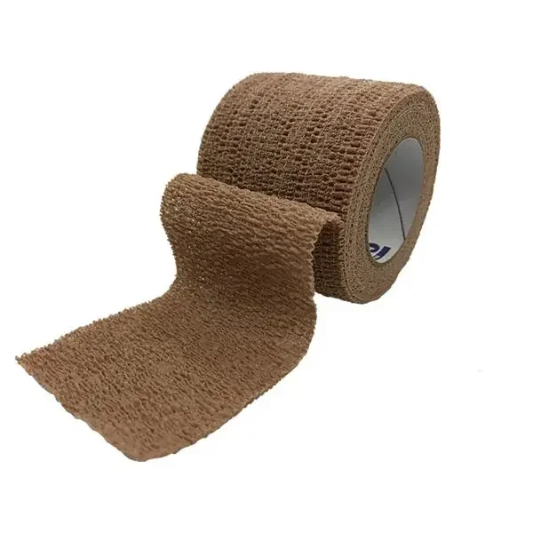 Andover Coated Products Bandage Coflex 1.5″X5Yd Compression Elastic Tan Lf Non-Sterile 48/Ca – 5150TN-048