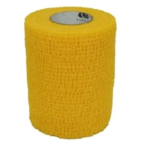 Andover Coated Products Bandage Coflex Compression Elastic 1″X5Yd Ltx Non-Sterile Cohesive Yellow 30/Ca – 7100YL-030