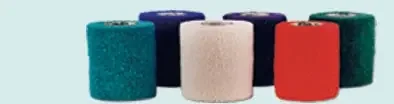 Andover Coated Products Co-Flex·Med Cohesive Bandage 4 Inch X 5 Yard Standard Compression Self-adherent Closure Teal / Blue / White / Purple / Red / Green NonSterile – 7400RB