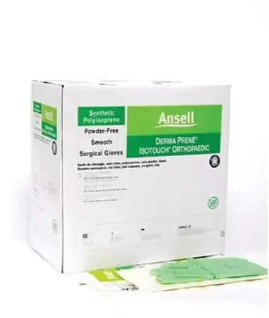 Ansell Gammex Non-Latex PI Ortho Surgical Glove Size 6.5 Sterile Polyisoprene Standard Cuff Length Smooth Light Green Not Chemo Approved – 20686565