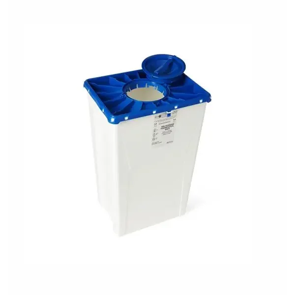 AP Medical Container Trash Pgii 18Gal Plastic White 7/Case – MDS707318