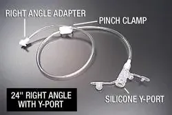 Applied Medical Technologies AMT Mini Classic Right Angle Connector with Y-Port Adapter 24 Inch – 190810