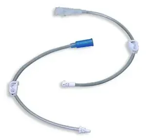 Applied Medical Technologies Mini ONE Right Angle Connector with Y-Port Adapter 12 Inch, Clear – 8-1222