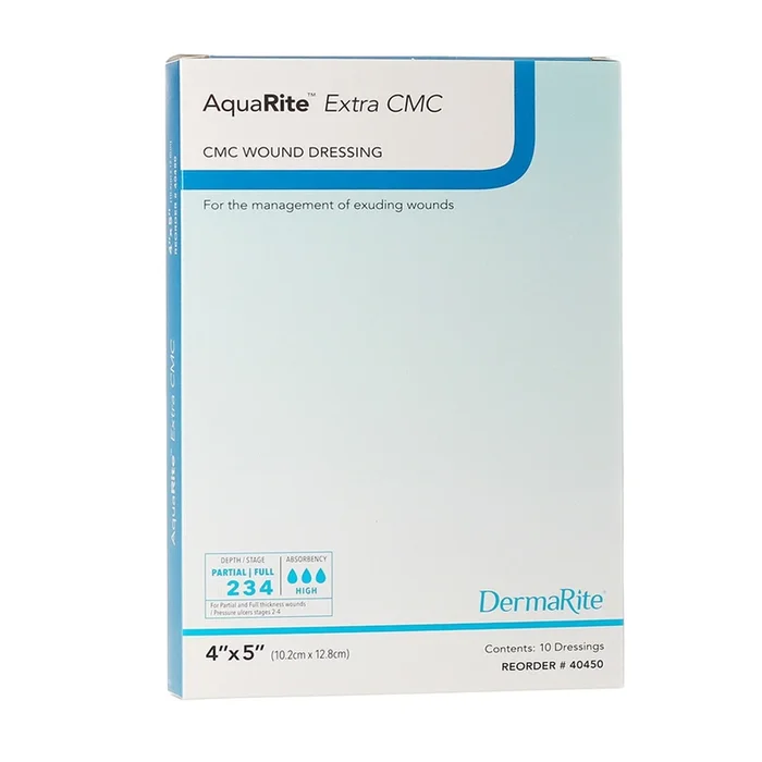 AquaRite™ Extra CMC Gelling Fiber Wound Dressing, 4 x 5 Inch