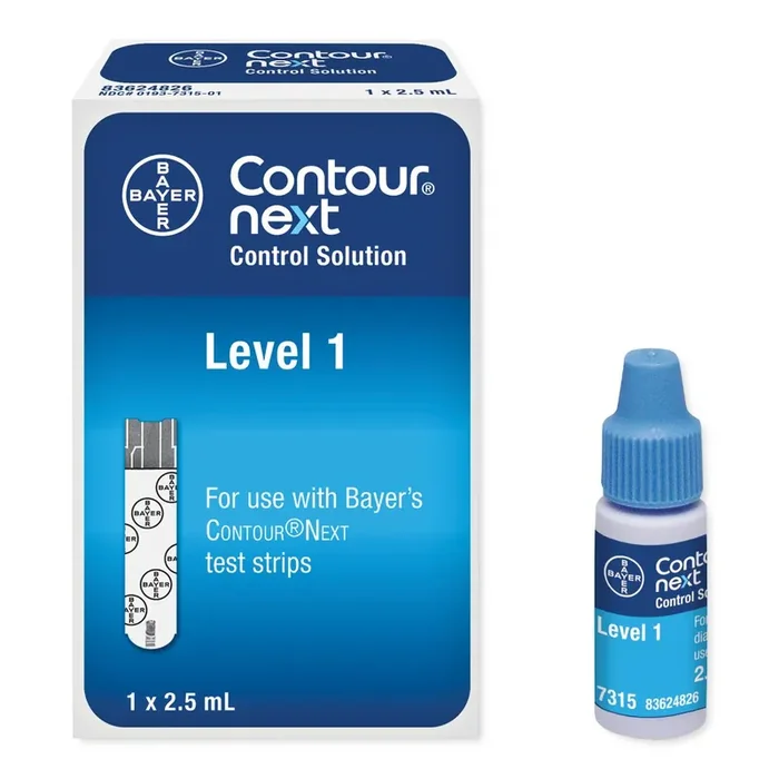 Ascensia Diabetes Care Contour Next Control Solution Blood Glucose 2.5 mL Level 1 – 7315