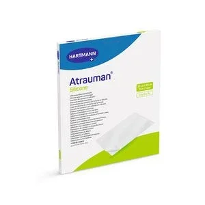 Atrauman Non Adherent Wound Contact Layer With Silicone On Both Sides, 8″ X 12″, 20cm X 30cm