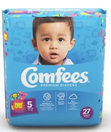 Attends Healthcare Products Comfees Baby Diaper Tab Closure Size 5 Disposable Moderate Absorbency – 41541