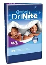 Attends Healthcare Products Comfees DriNite Juniors Youth Absorbent Underwear Pull On Medium / Large Disposable Heavy Absorbency – 41551