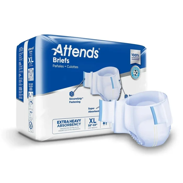 Attends® DermaDry™ Plus Incontinence Brief, Extra Large
