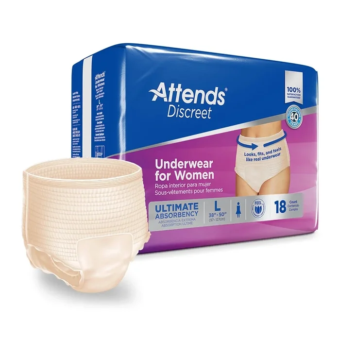 Attends® Discreet Women’s Underwear, Level 5, Large