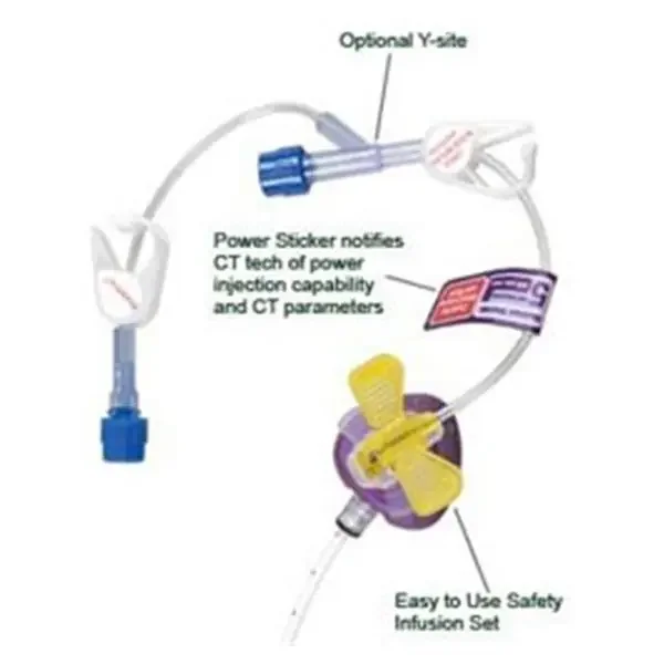 Bard Access Systems Infusion Set Powerloc Ndl 22Gx3/4″ W/O Y-Injection Site 2Ml/Sec 312Ml/Hr 20/Case – 652234