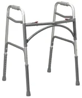 Bariatric Steel Folding Walker, Adult, Push Button Dual Release, Adjustable Height 32.5″ to 39″, 500 lb. Capacity