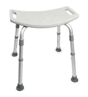 Bath Bench, McKesson, Fixed Handle Aluminum Frame Without Backrest 15-1/2 to 19-1/2 Inch Height, 146-RTL12203KDR – Sold by: Pack of One