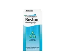 Bausch & Lomb Boston Rewetting Drops Contact Lens Solution 0.33 oz. Solution – 4714405509