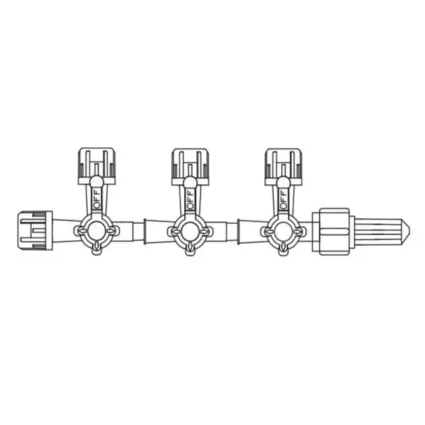 Baxter Healthcare Stopcock 4-Way Rotating Male Luer Lock Adapter 50/Case – 2C6218