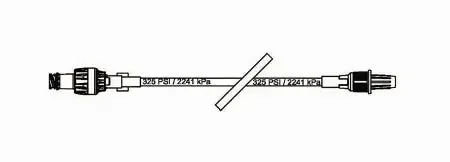 Baxter One-Link Extension Set 8.5 Inch Tubing 1 End Port 0.30 mL Priming Volume DEHP-Free – 7N8300