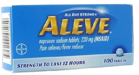 Bayer Aleve Pain Relief 220 mg Strength Naproxen Sodium Caplet 50 per Bottle – 25866105004