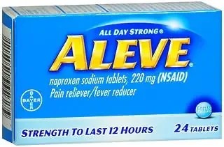 Bayer Aleve Pain Relief 220 mg Strength Naproxen Sodium Tablet 24 per Bottle – 25866105001