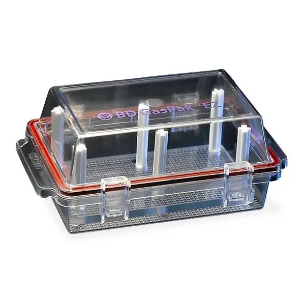 BD GasPak EZ Incubation Container Size Small, Unbreakable, Removable Rack, Latchable Lid For BD Difco Gas Generating Systems – 260002